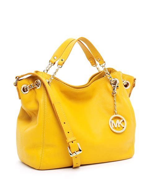 michael kors yellow tote jet pinkura|michael kors large totes.